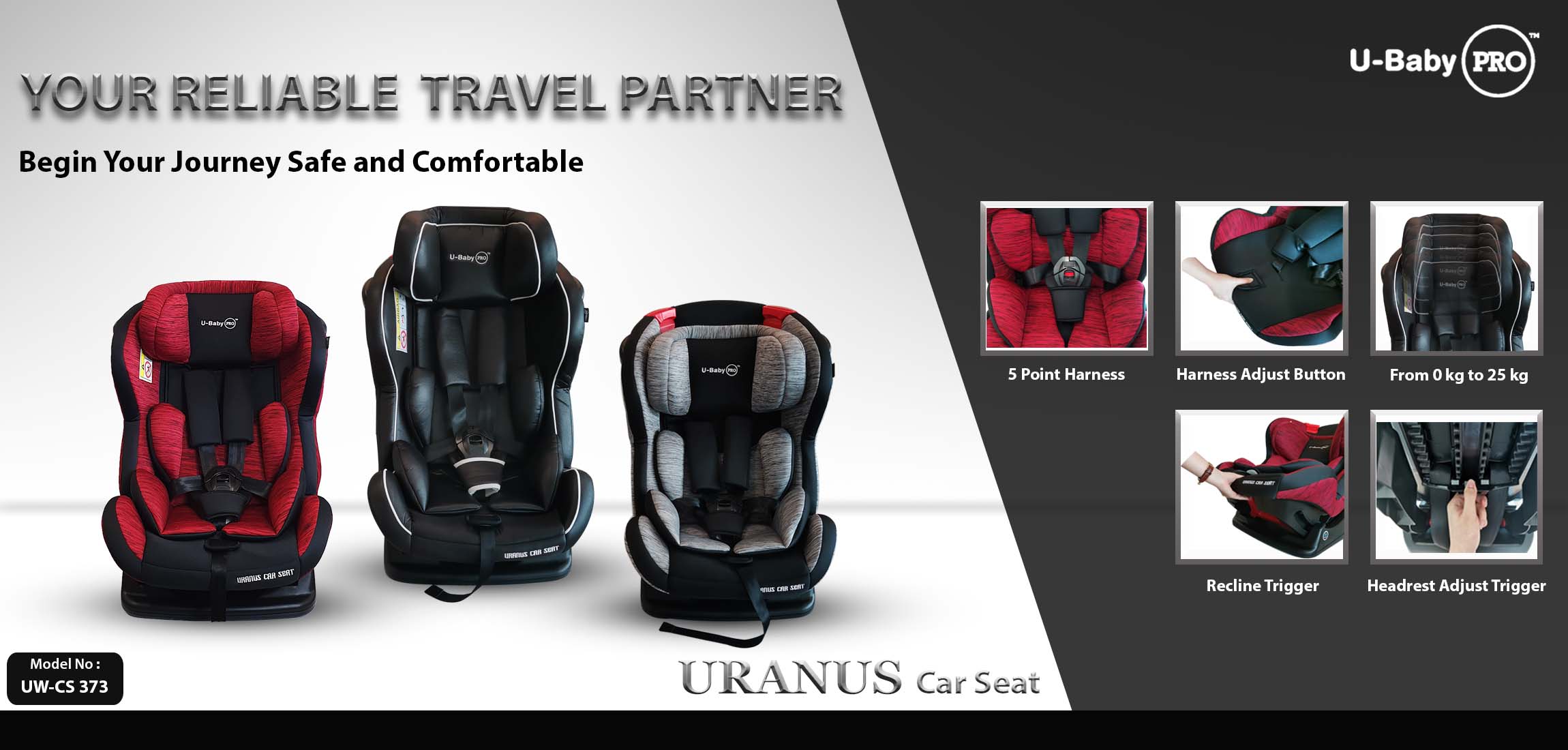 Car Seat Group 0+, 1, 2 UBABY
