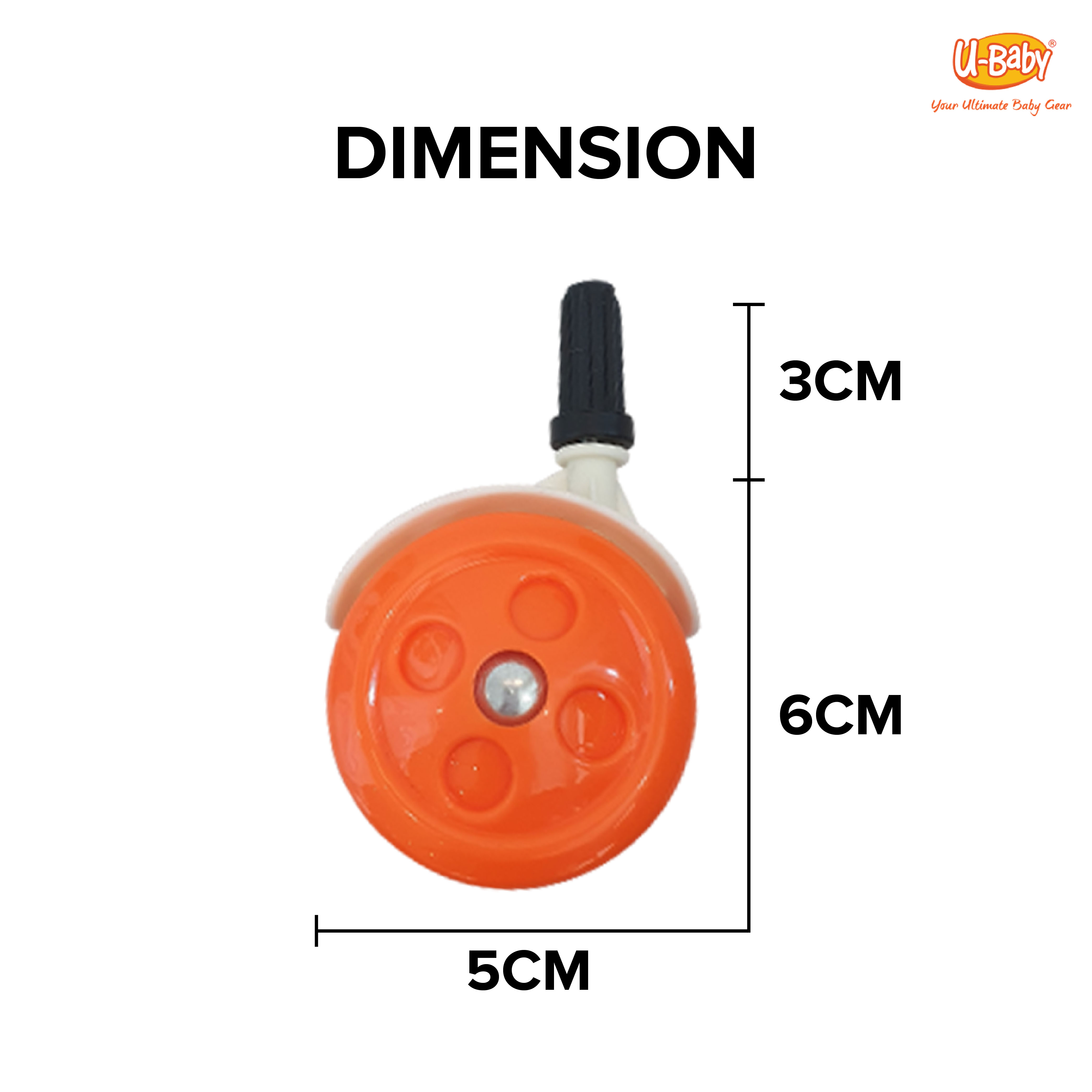 UBaby Baby Walker 8pcs 5cm Small Wheels Replacement UBABY