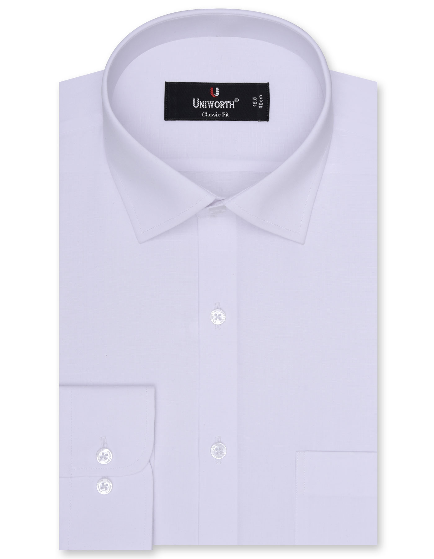 White Formal Shirt for Men