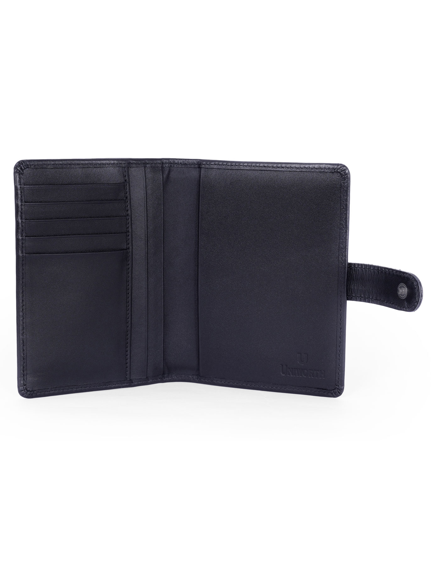 Black Leather Passport Holder