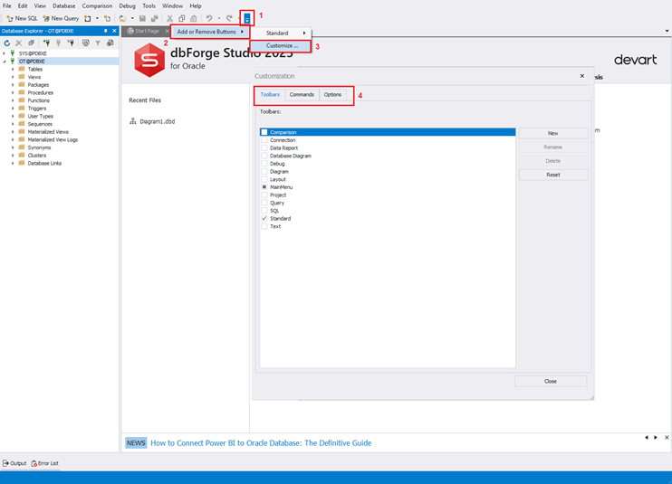 Visual Database Design - with Oracle Database Designer
