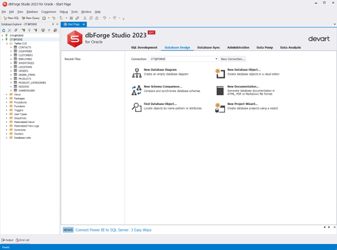 Visual Database Design with Oracle Database Designer