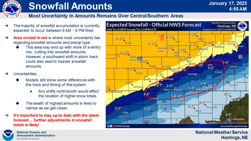 University of Nebraska at Kearney closed Wednesday, Jan. 18, because of