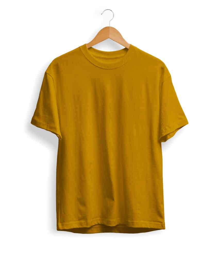 Solid Mustard Yellow T Shirt Unleashed Premium
