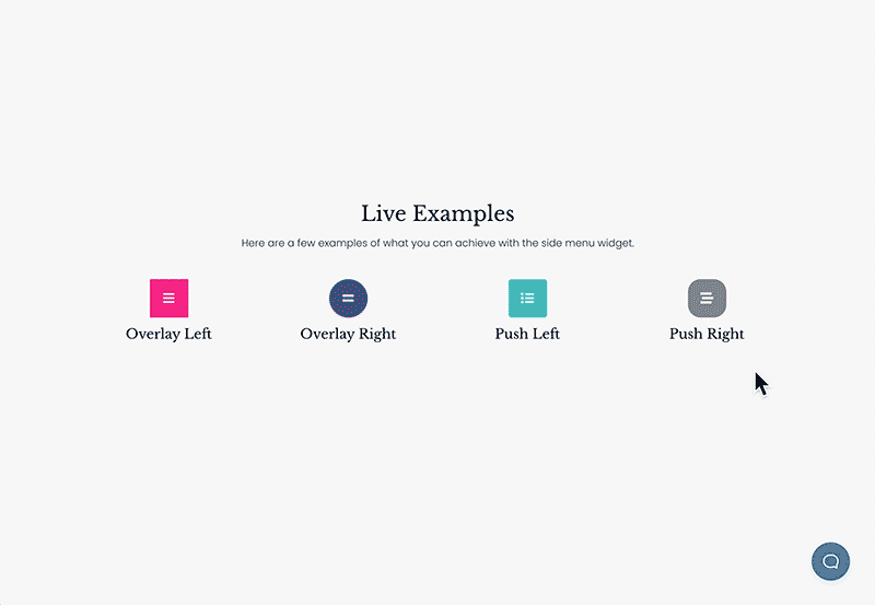Side Menu Unlimited Elements for Elementor