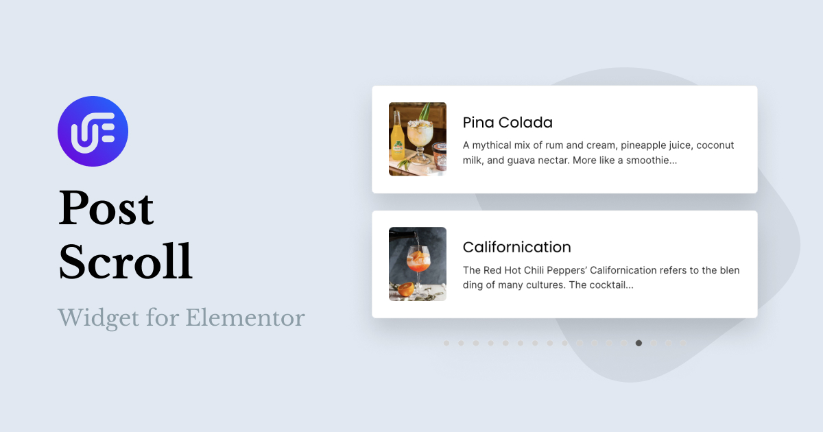 Post Scroll Widget for Elementor Unlimited Elements for Elementor