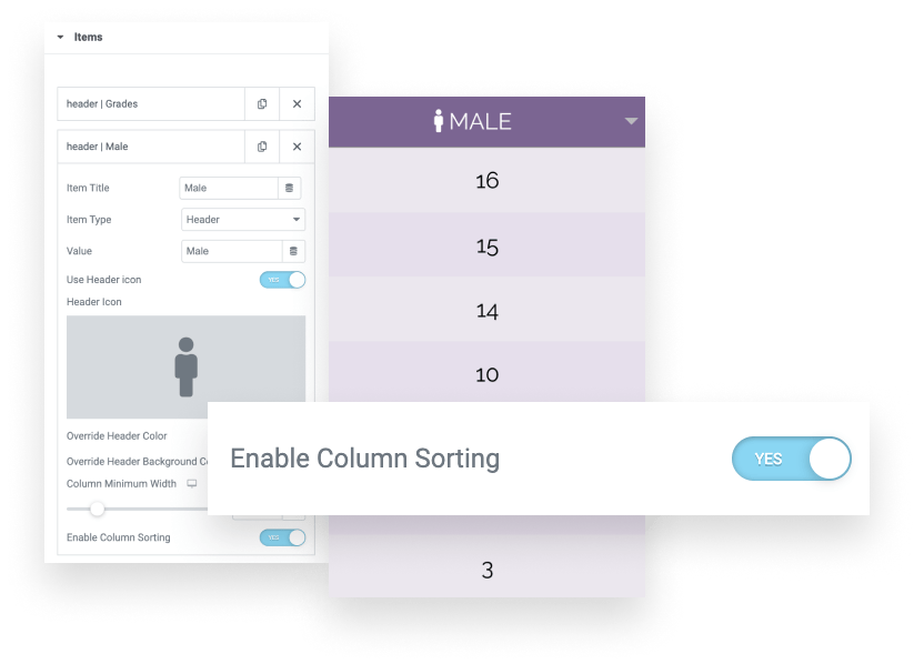 Unlimited Table Widget for Elementor Unlimited Elements for Elementor
