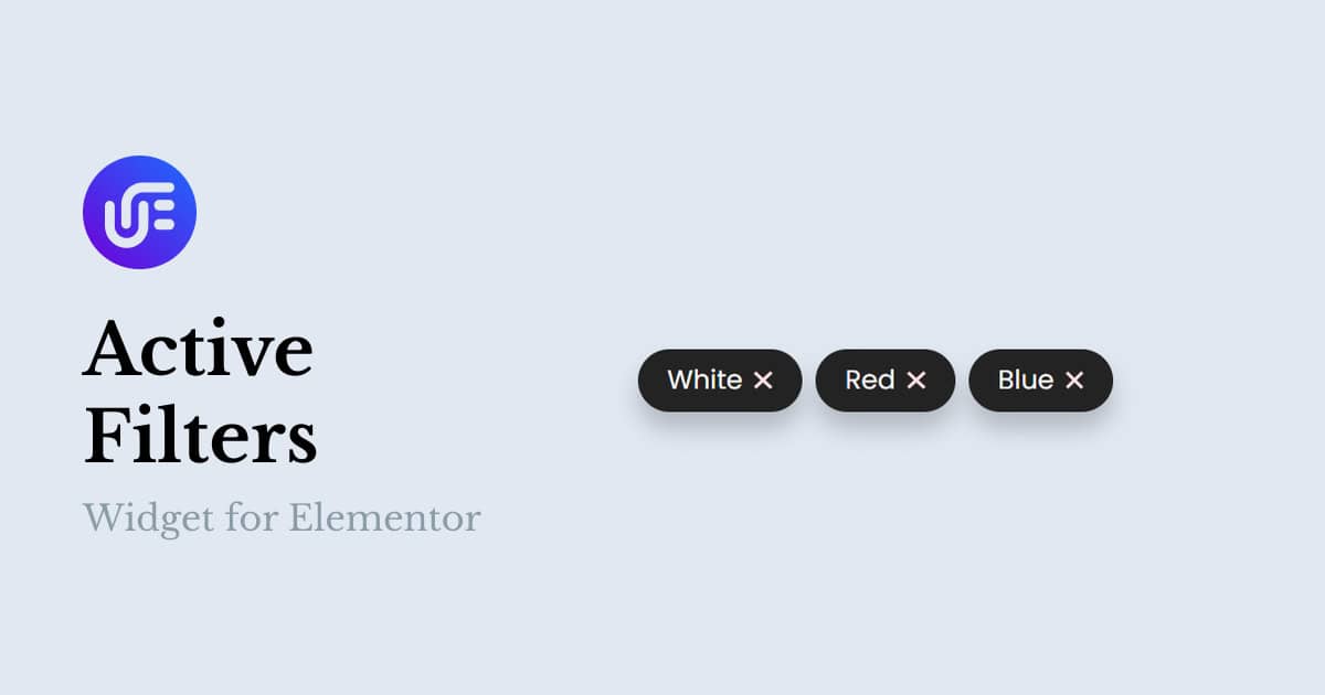 Active Filters Widget for Elementor Unlimited Elements for Elementor