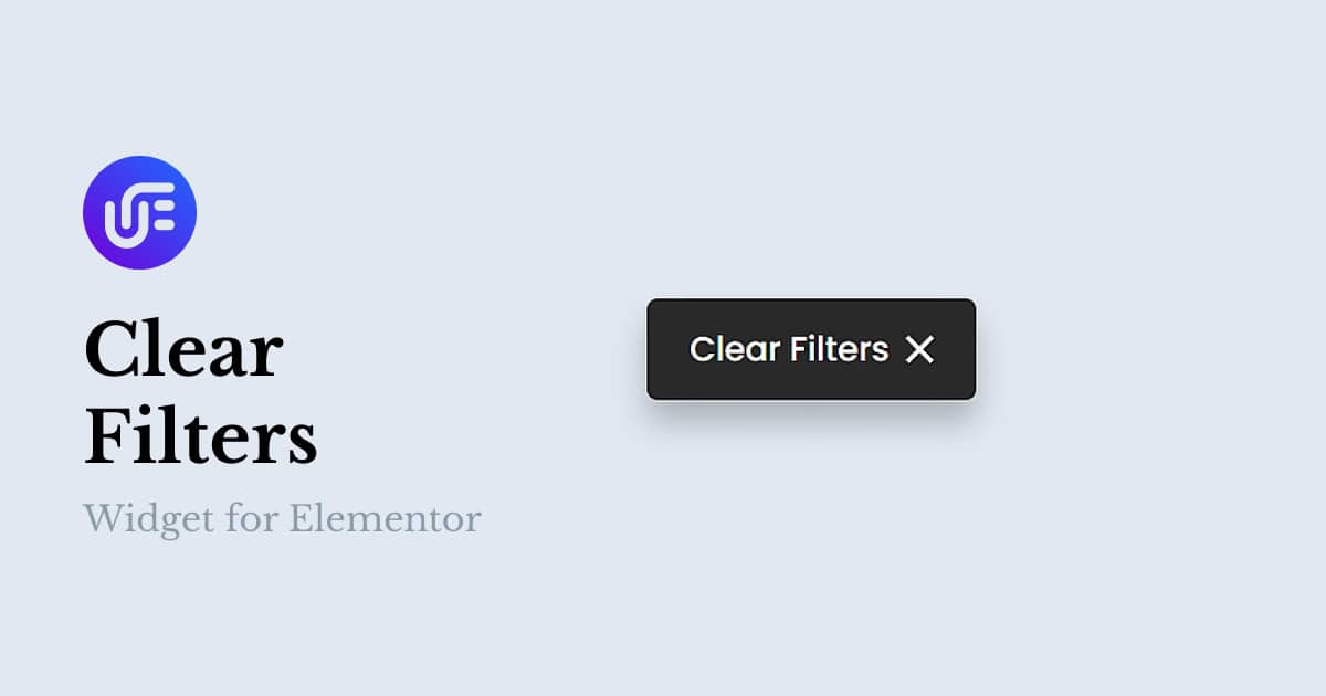 Clear Filters Widget for Elementor Unlimited Elements for Elementor