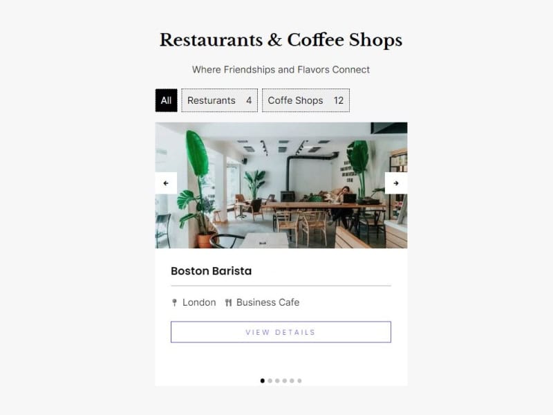 Loop Slider with Tabs Filter Unlimited Elements for Elementor