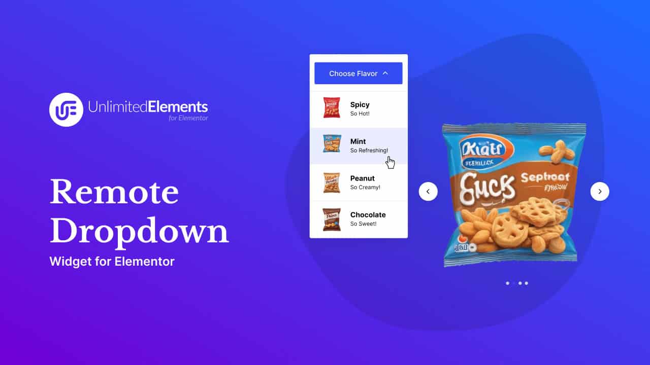 Remote Dropdown Widget for Elementor Unlimited Elements for Elementor