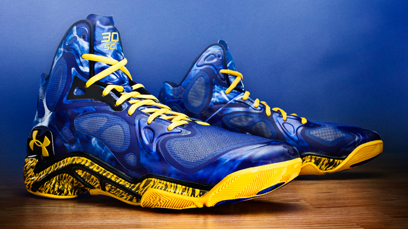 Under Armour Anatomix Spawn “Blue Splash” Stephen Curry PE Foot