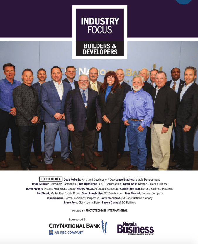 Gardner Company in Nevada Business Magazine, February 2019