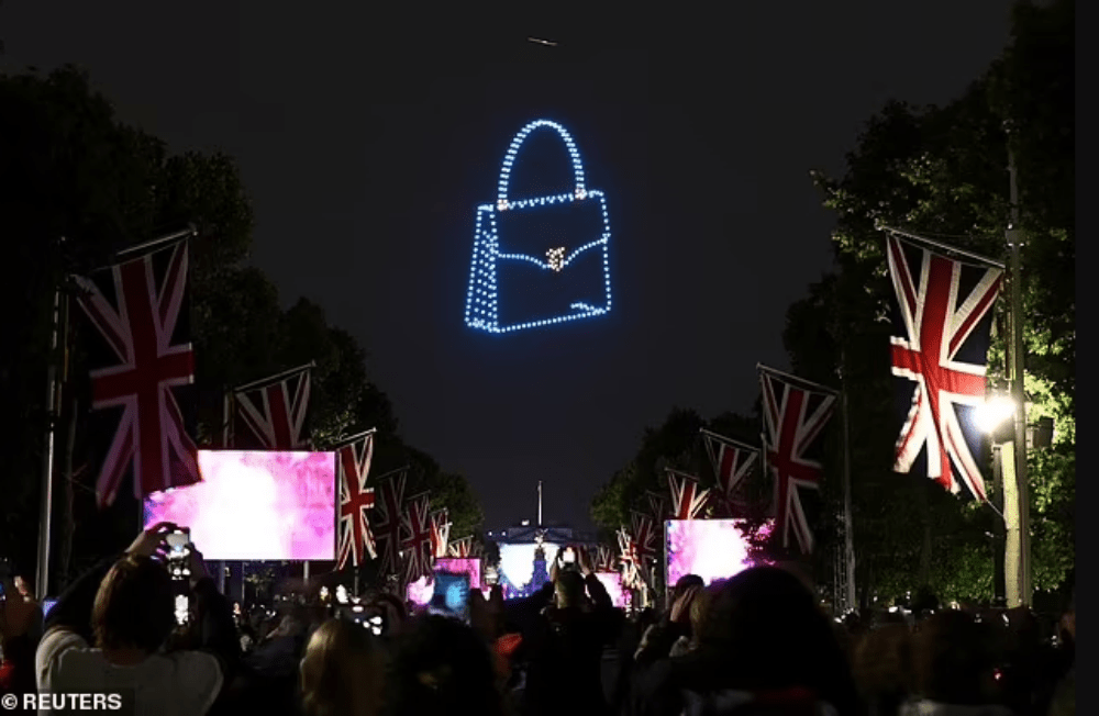 Drones Over Buckingham Palace for Platinum Jubilee Concert Unmanned