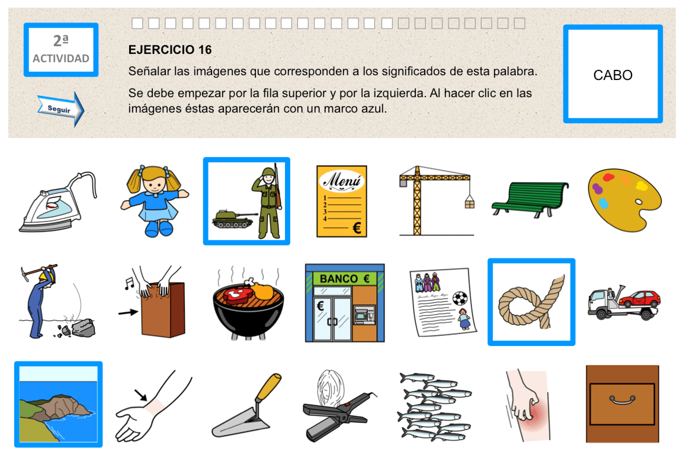 Baraja de palabras polisémicas. Un mar de palabras