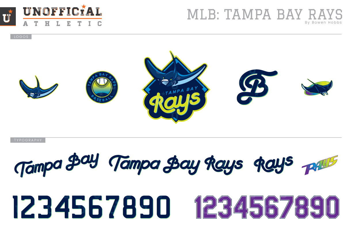 UNOFFICiAL ATHLETIC Tampa Bay Rays Rebrand