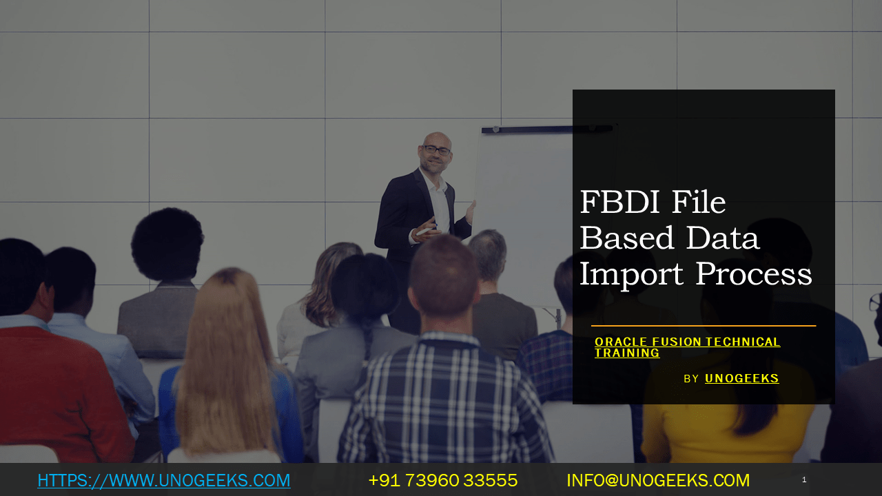 FBDI File Based Data Import Process