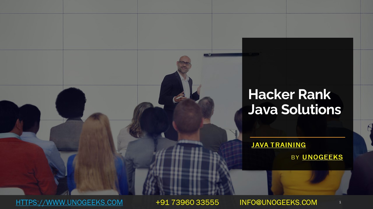 Hacker Rank Java Solutions