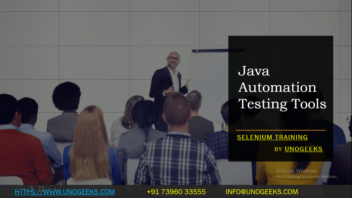 Java Automation Testing Tools