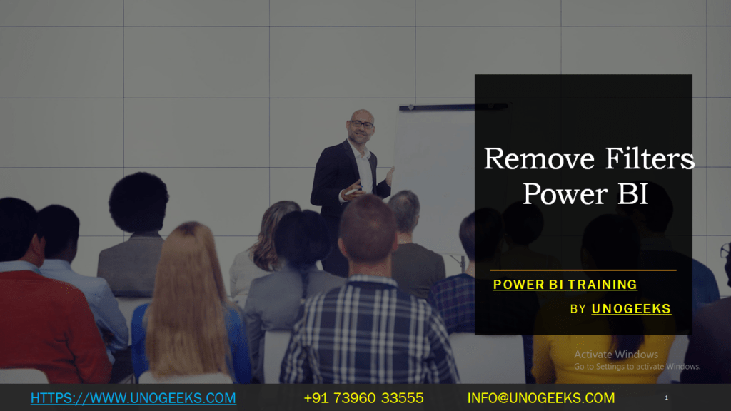 Remove Filters Power BI
