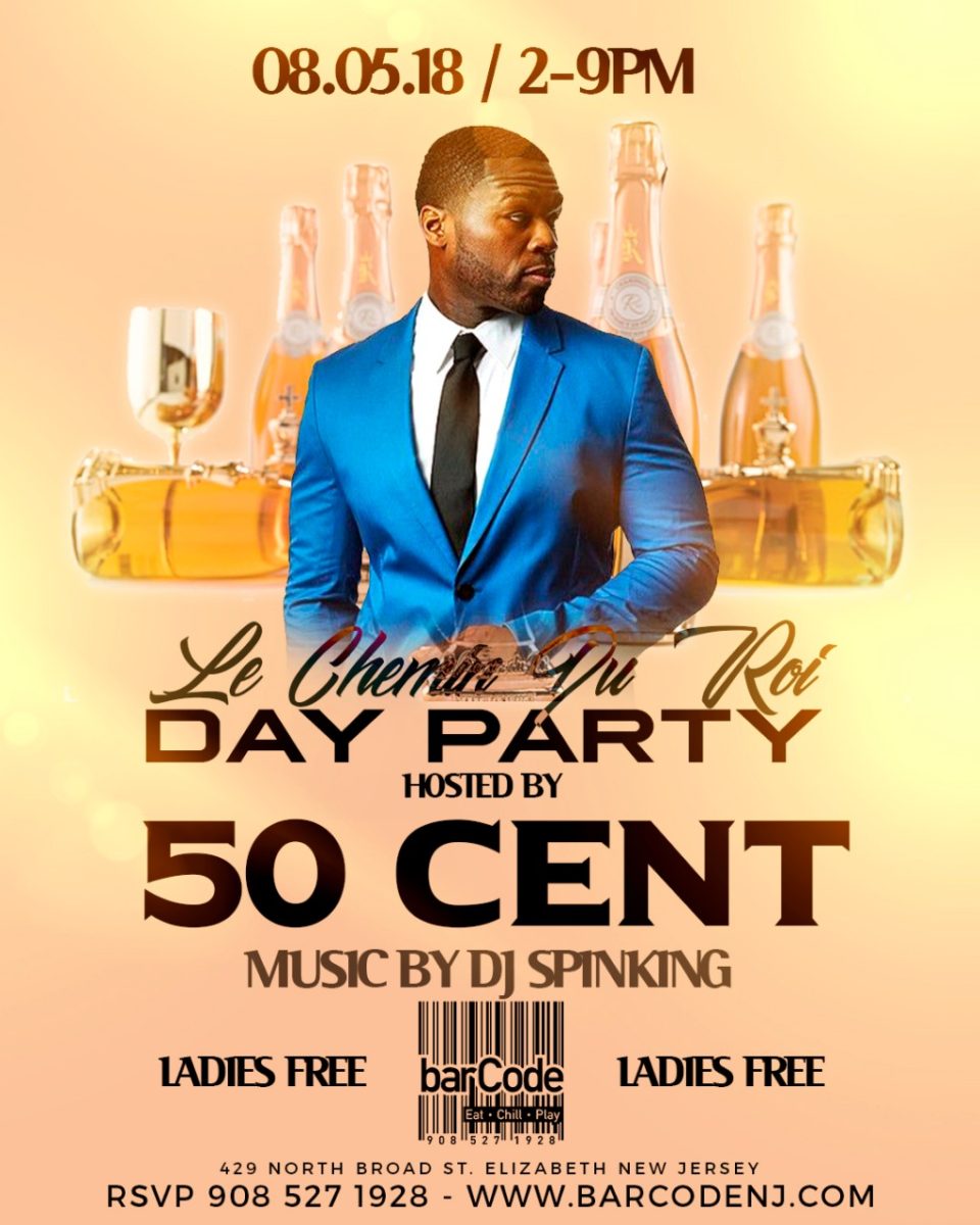DAY PARTY HOSTED BY 50 CENT LADIES FREE BARCODE 2pm9pm unoticket