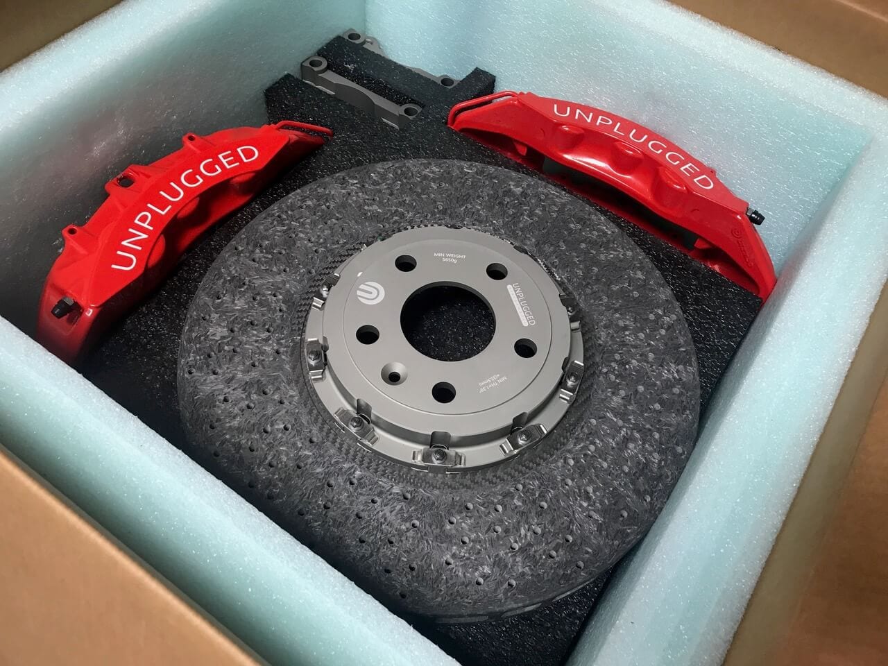 Unplugged Performance Superlight Carbon Ceramic Brake Kit for Model S