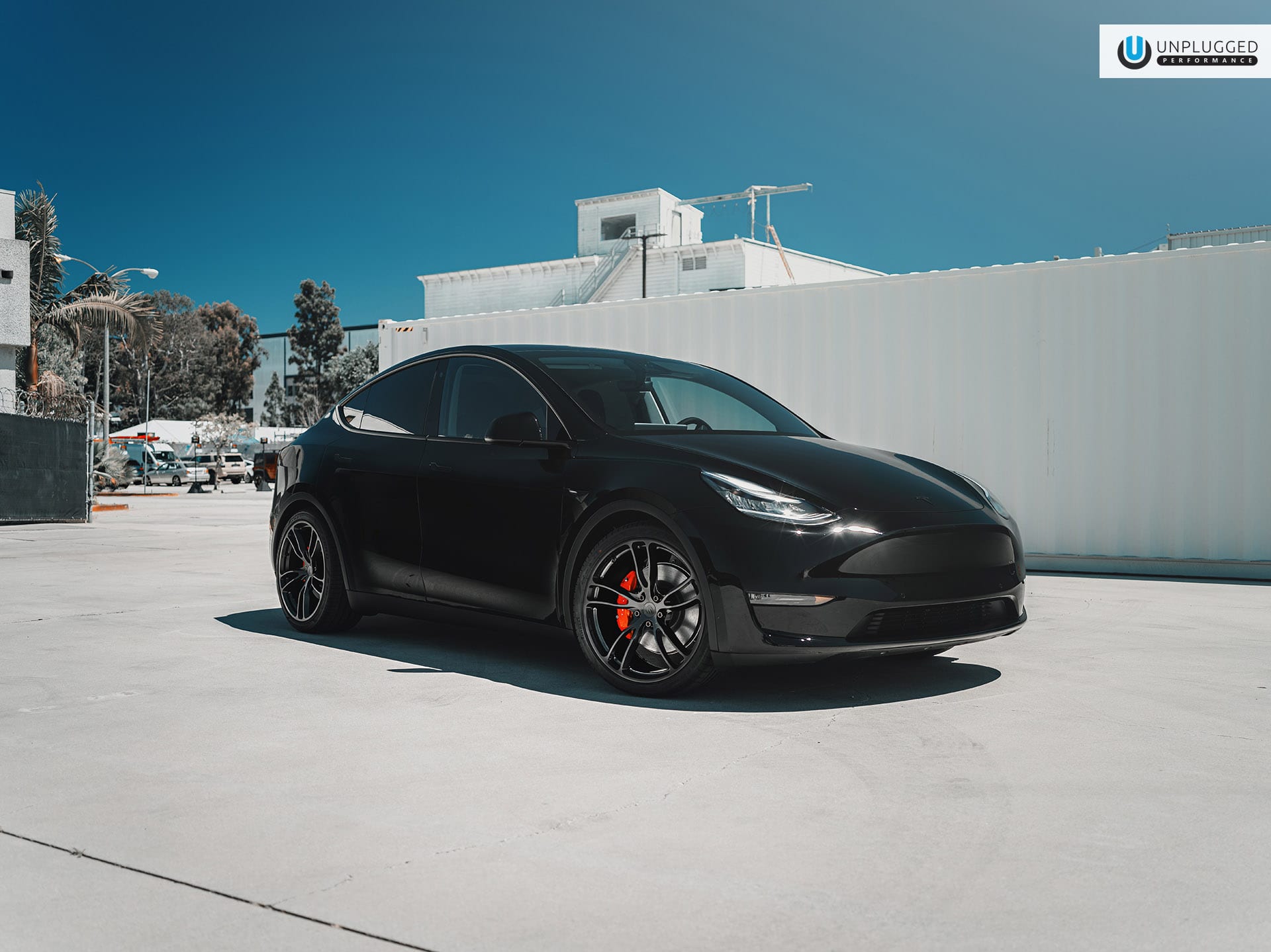 Midnight Black Tesla Model Y UP02 Wheels Unplugged Performance