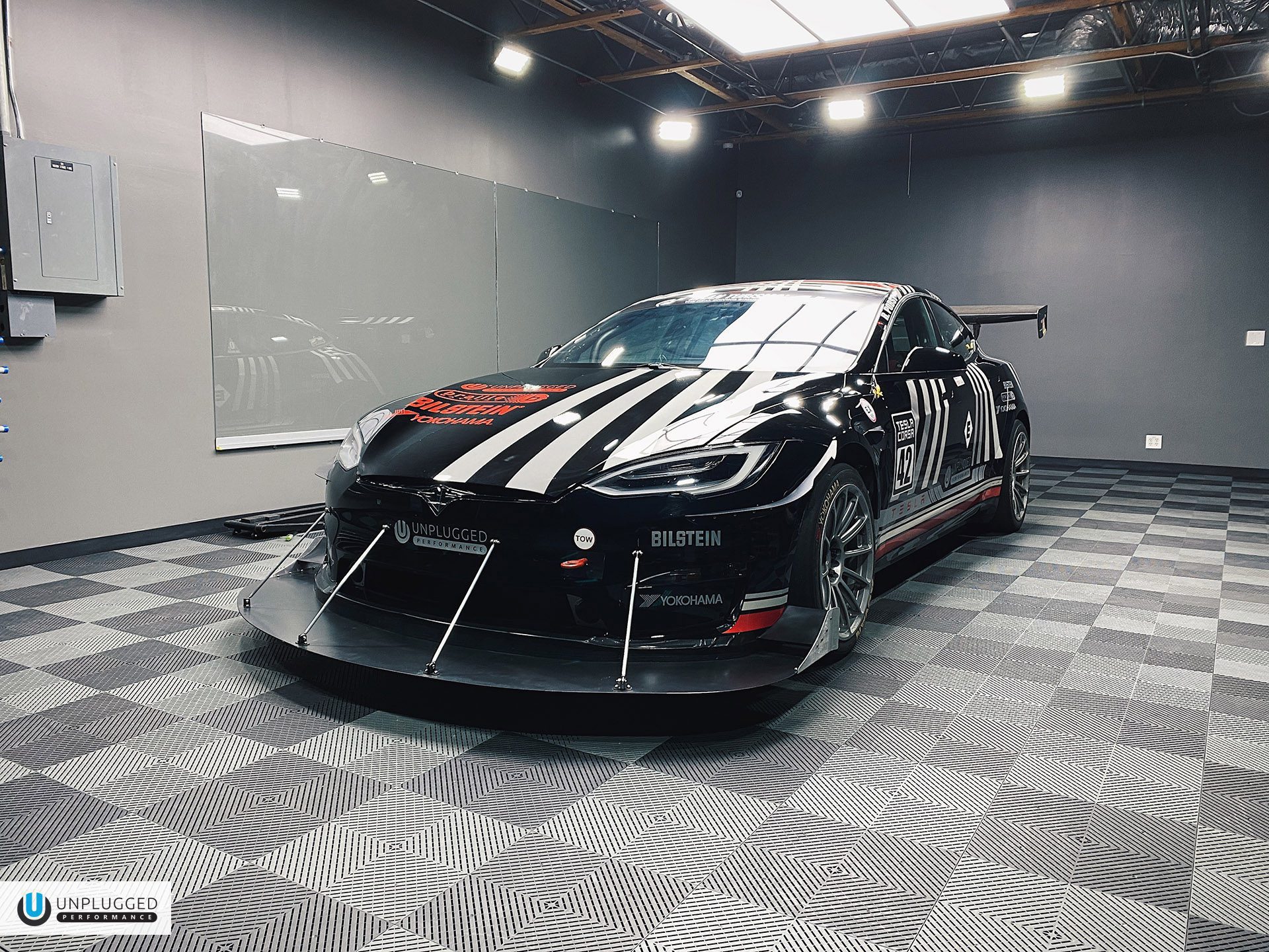 2021 Unplugged Performance Tesla Model S Plaid Pikes Peak Race Car