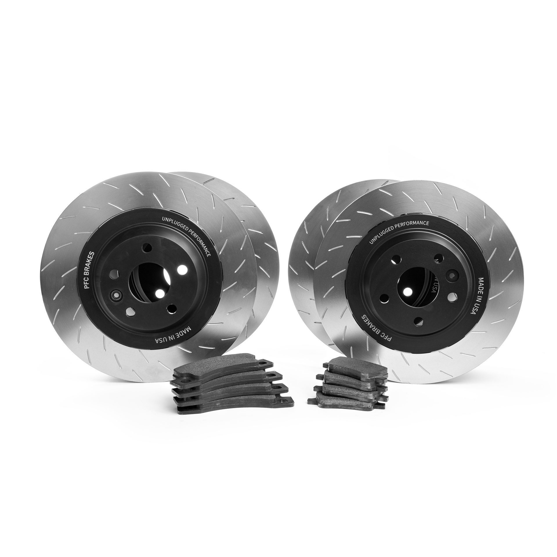 Model X Plaid UP x PFC Large Sweep Brake Rotor and Pad Set (For OEM