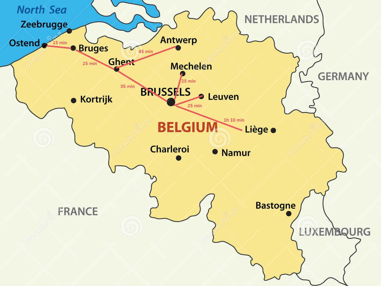 Cum să vezi Belgia în 5 zile Un rucsac