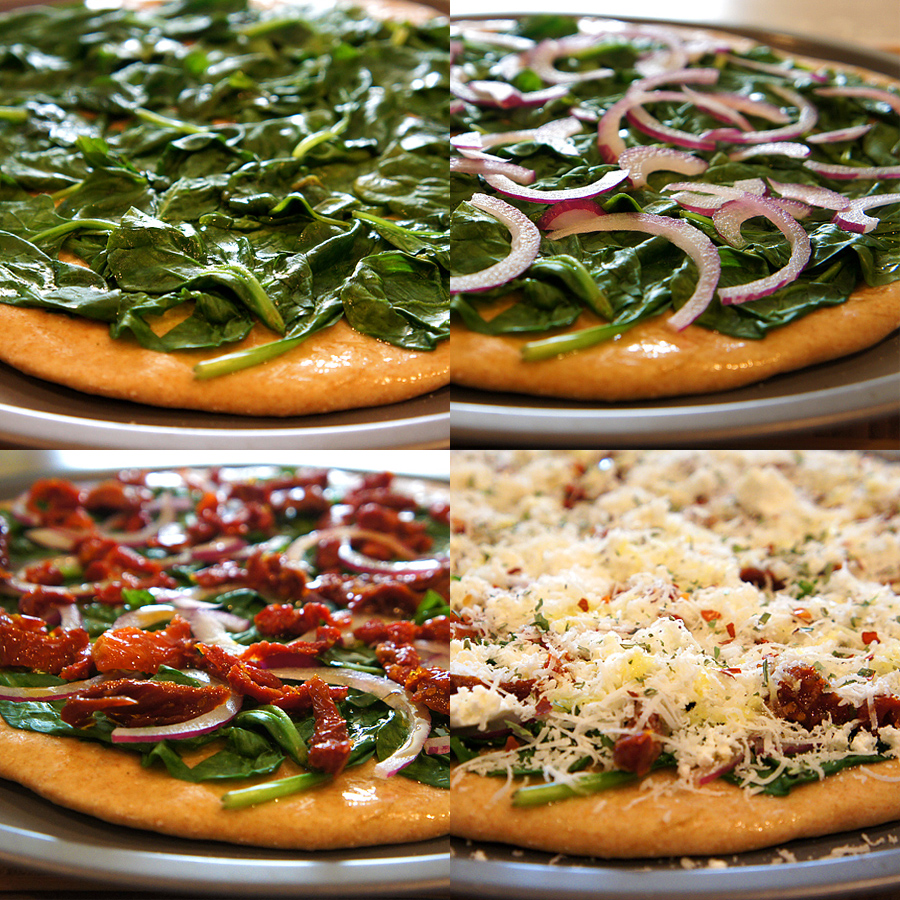 How to make Boursin cheese and sun dried tomato pizza