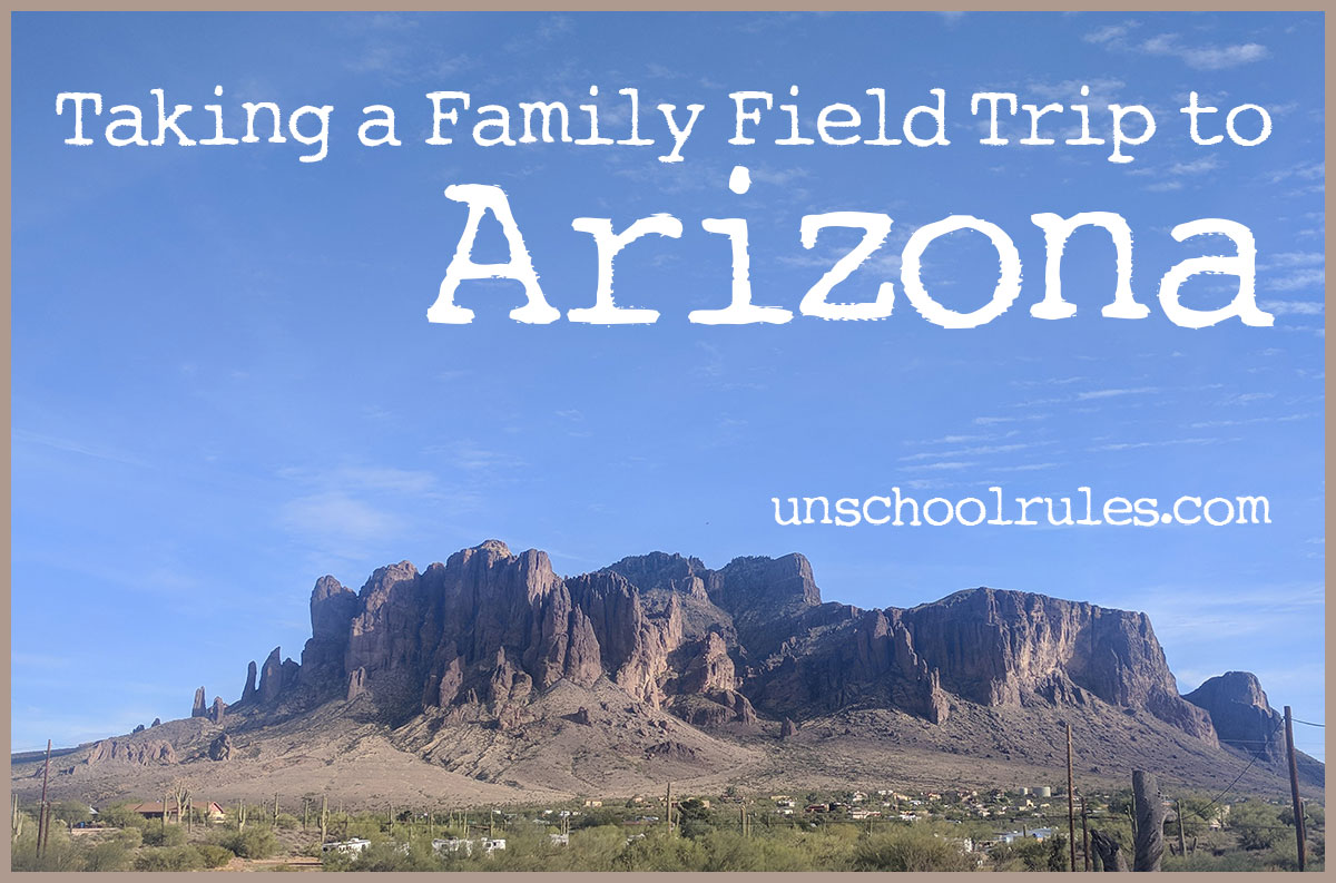 Family Arizona field trip (via Pennsylvania, by road trip) Unschool RULES