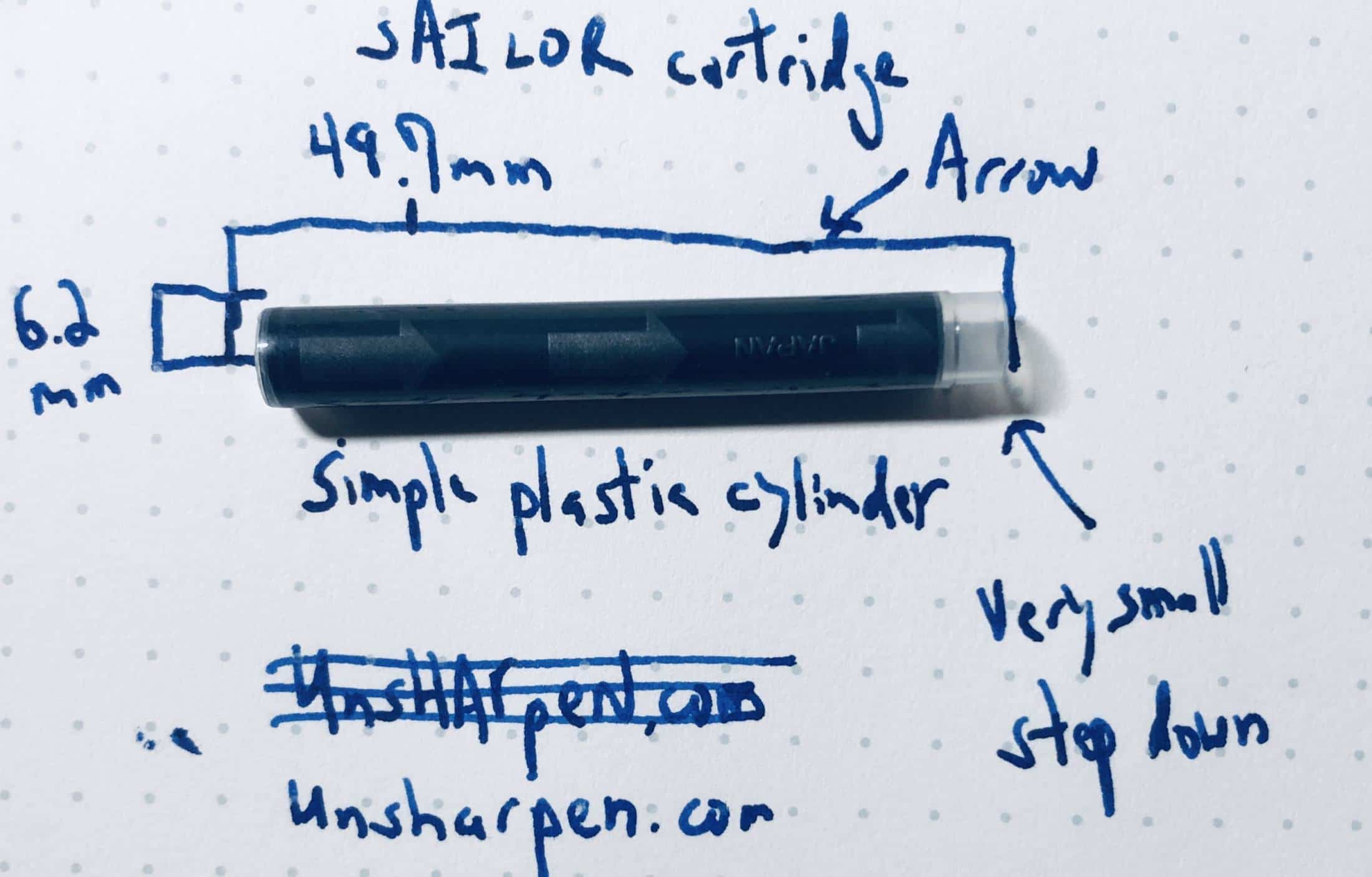 Fountain Pen Cartridge Guide Unsharpen