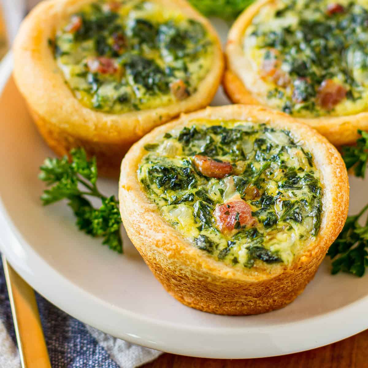 Mini Spinach Quiche Recipe for Brunch or On The Go Unsophisticook