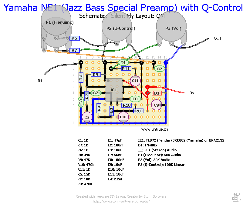 Yamaha NE1 Bass Preamp