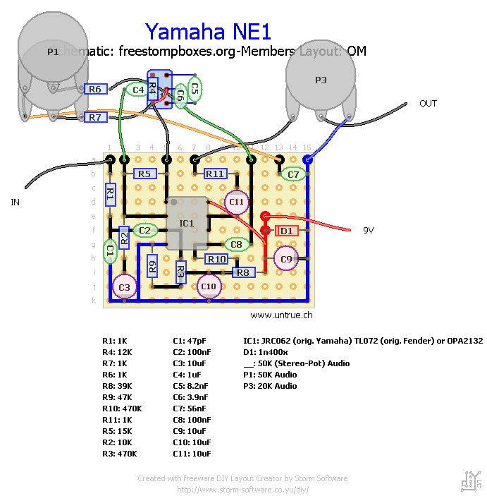 Yamaha NE1 Bass Preamp