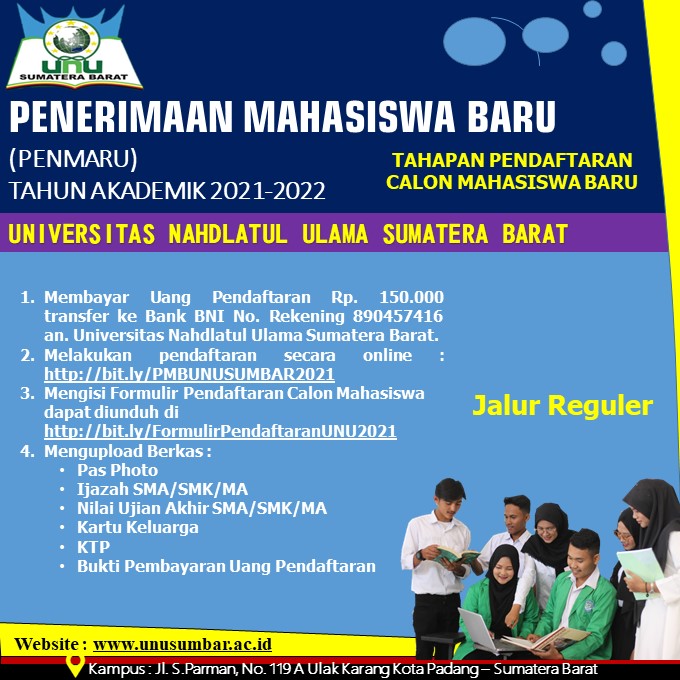Penerimaan Mahasiswa Baru (PENMARU) TAHUN AKADEMIK 2021-2022
