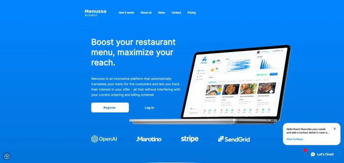 What is the industry of menusso.com