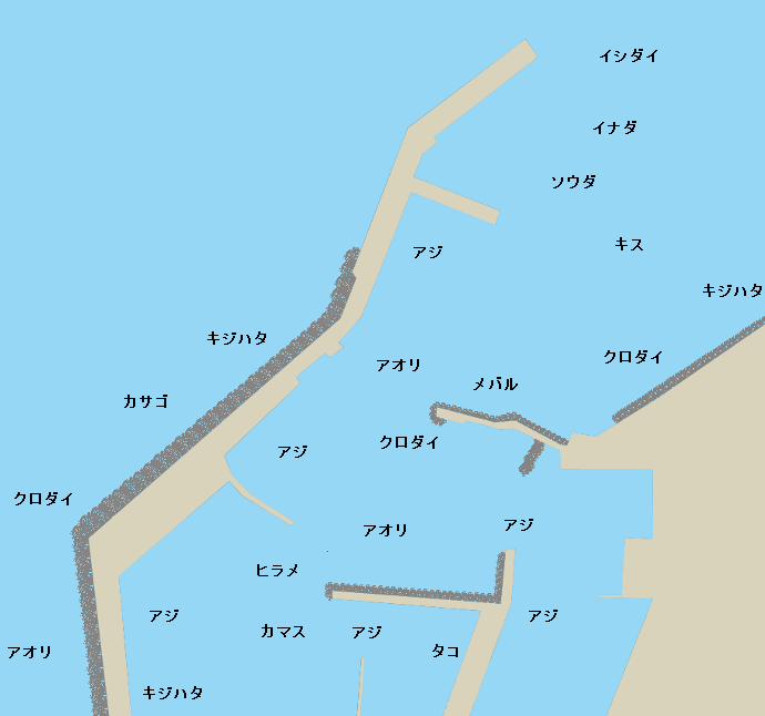 能生漁港の釣り情報