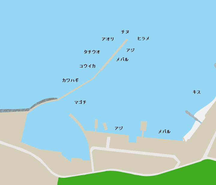 東風留港の釣り情報