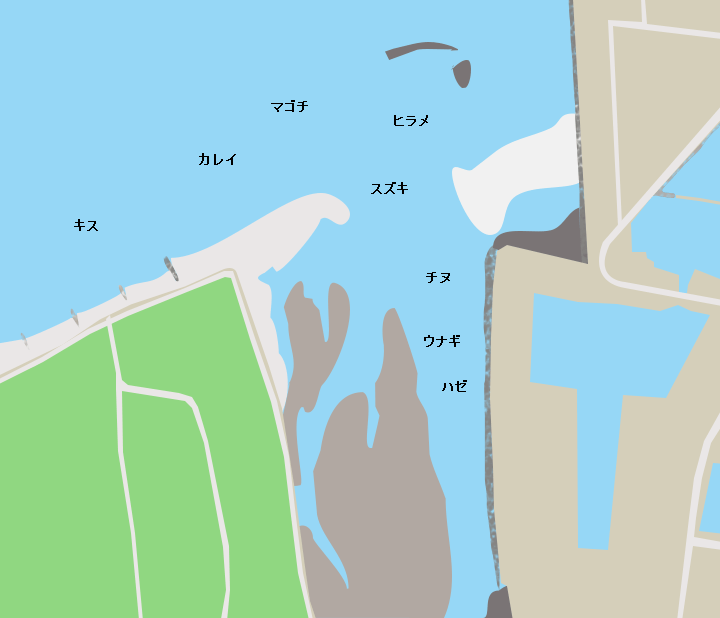 重信川河口の釣り情報 魚速報