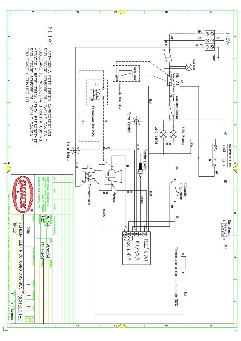 Suche Schaltplan Quickmill Andreja