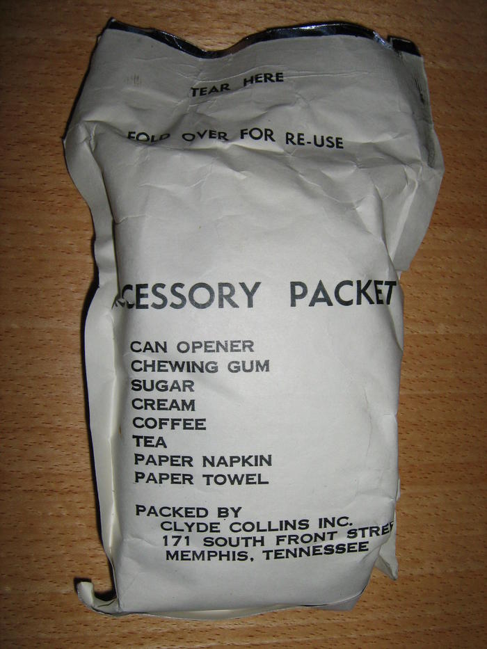 FOOD PACKET, INFLIGHT INDIVIDUAL IF7 from 1955