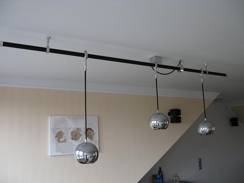 Lampensysteme schiene Glas pendelleuchte modern