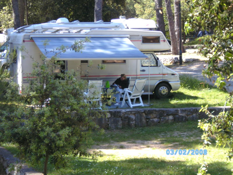 Campingplatz im Oktober Kroatien