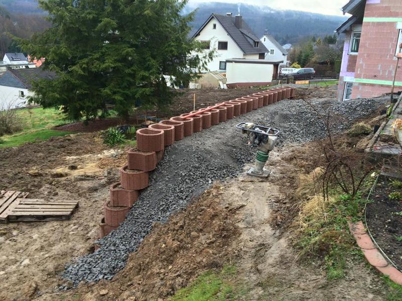 Erdreich abfangen Mischungsverhältnis zement