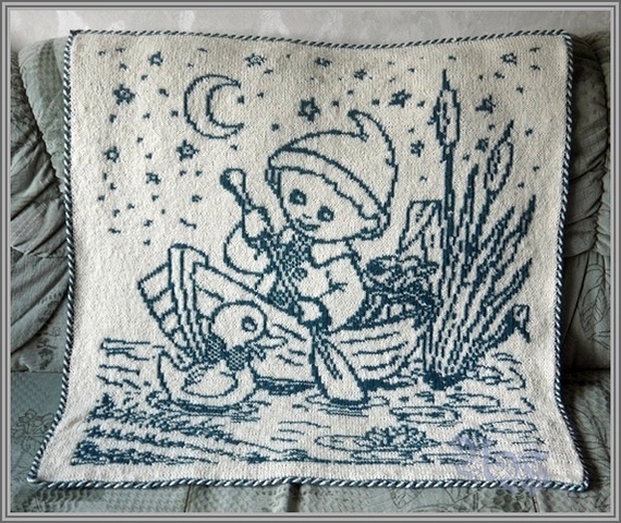 Der Sandmann kommt DF Babydecke JunghansWolle