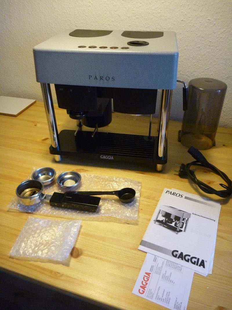 [Verkauft] Gaggia Paros (erst seit 23.Feb.15 in Gebrauch )