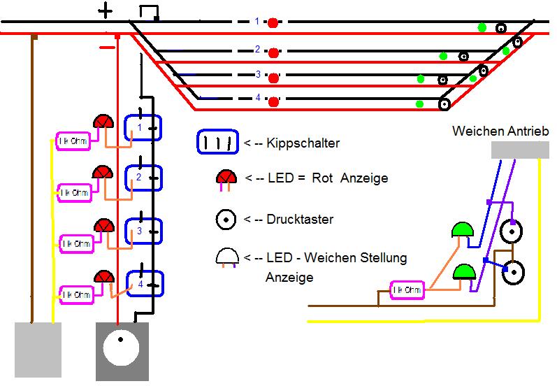 Fahrstrassenschaltung mit RelaisMeldung Stummis Modellbahnforum