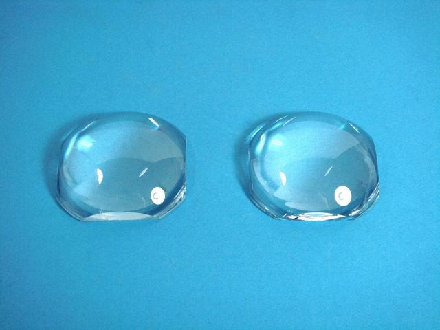 2x Optische Linse 65mm Optik Vergrößerung Projektion Beamer DIY